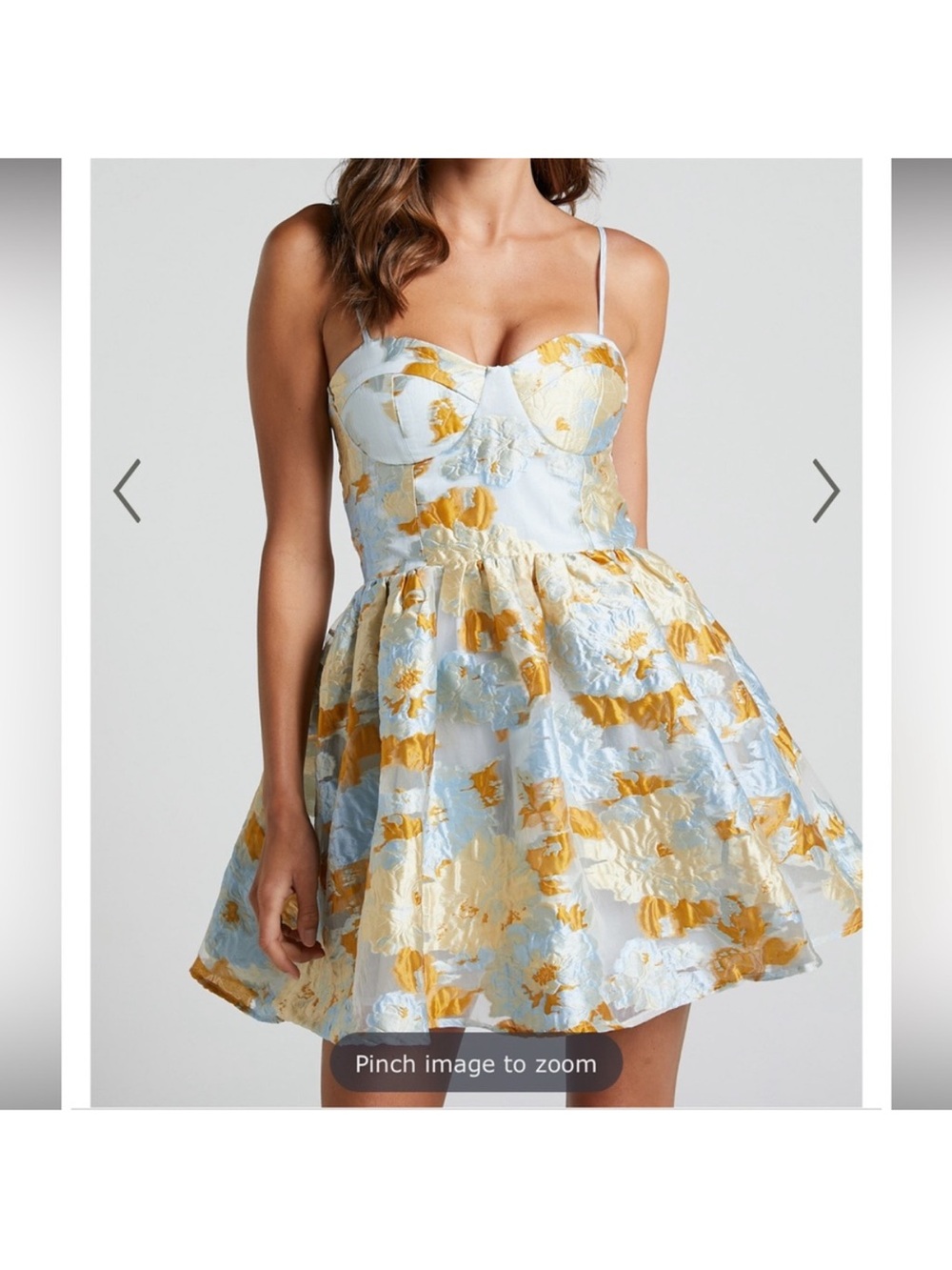 Showpo Floral Fit-and-Flare Mini Dress